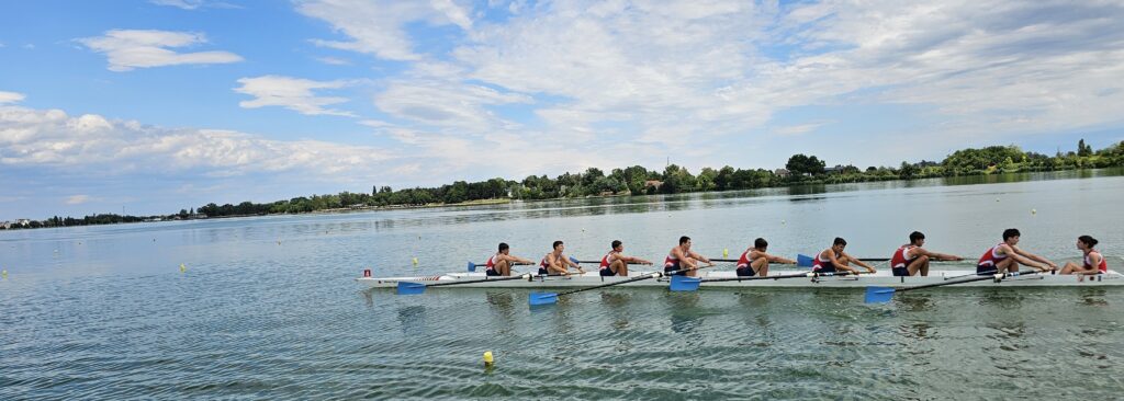 Rowing team training
