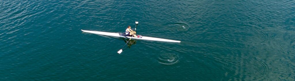 Rowers on the lake
